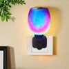 Best 3D Blue Drop Shaped Glass Electric Candle Wax Lamp Warmer Plug In for Home