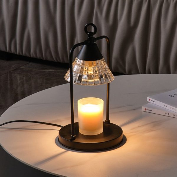 Best Decorative Metal Glass Electric Dimmable Candle Warmer Lantern with Timer