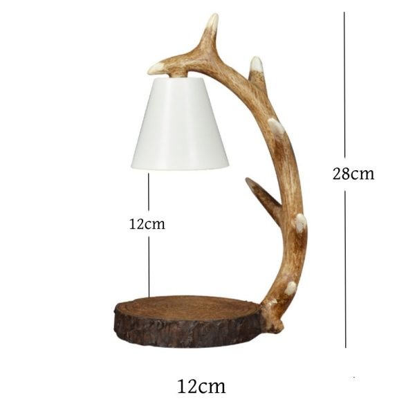 Best Deer Horn Resin Dimmable Light Bulb Candle Heating Lamp with Timer