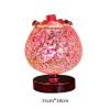 Best Elegant Pink Mosaic Shattered Glass Electric Wax Candle Melter for Home Decor