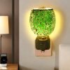 Best Green Mosaic Handmade Glass Night Light Electric Wall Plug In Candle Wax Heater