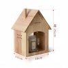 Best House Shaped Wooden Electric Table Lamp Aurora Candle Warmer Lantern with Timer