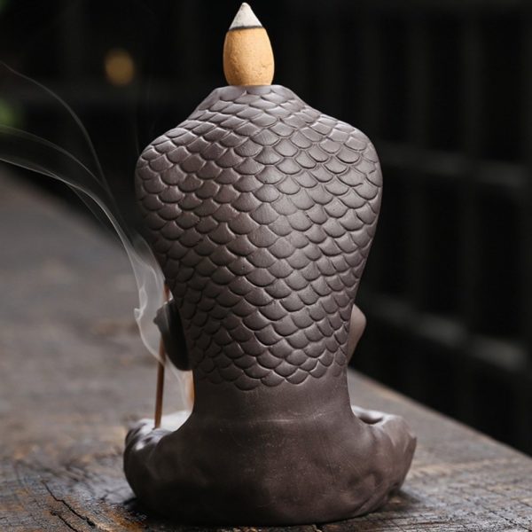 Best Indian Ganesha Buddha Snake Ceramic Incense Fountain Back Flow Burner