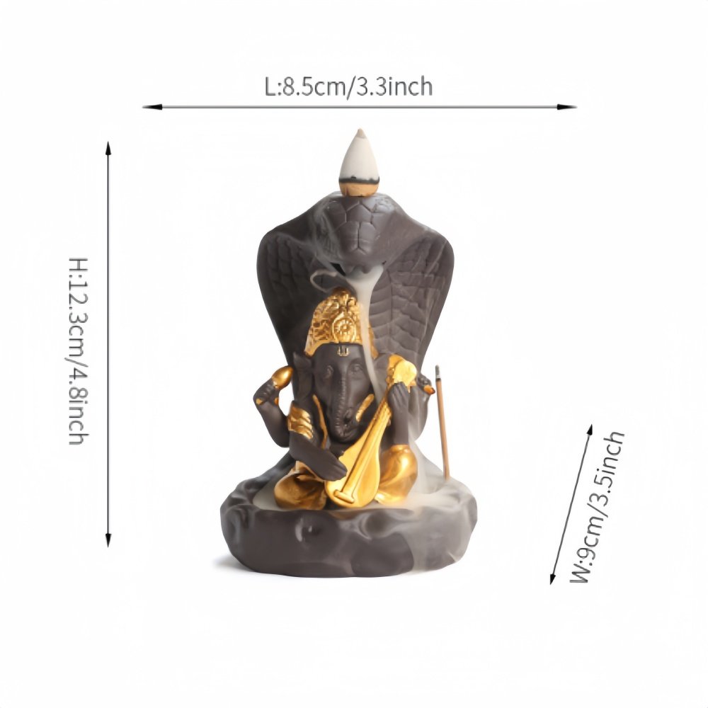 Best Indian Ganesha Buddha Snake Ceramic Incense Fountain Back Flow Burner Best Indian Ganesha Buddha Snake Ceramic Incense Fountain Back Flow Burner