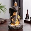 Best Indian Ganesha Buddha Snake Ceramic Incense Fountain Back Flow Burner