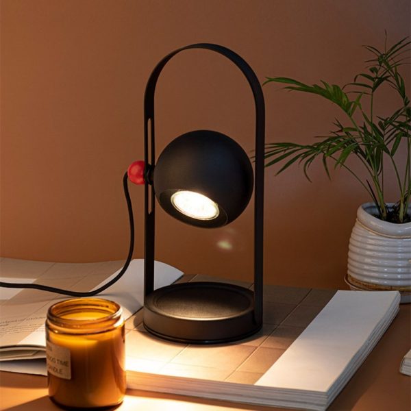 Best Metal Adjustable Electric Beside Table Lamp Aurora Candle Warmer Lantern with Timer