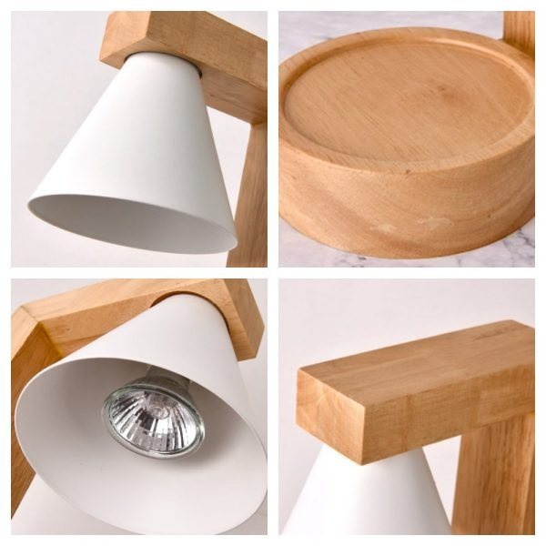 Best Metal and Wooden Dimmable Electric Night Table Lamp Candle Warmer Light with Timer