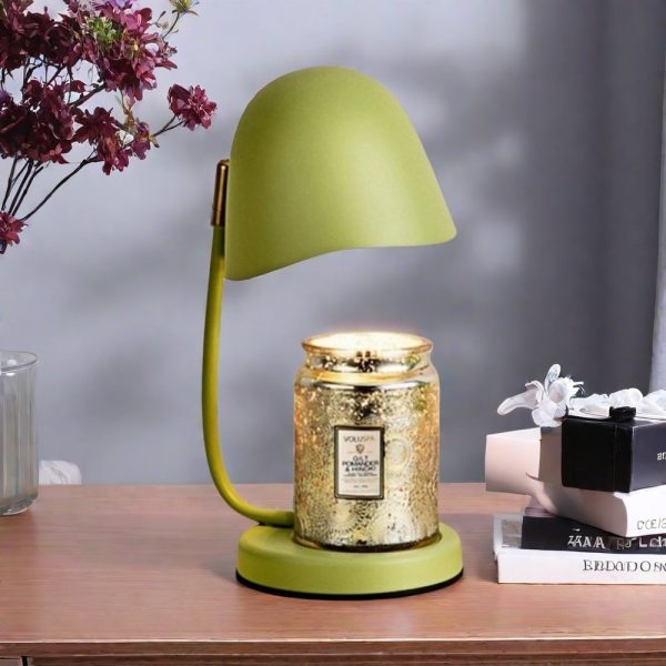 Best Modern Creative Green Orange Electric Metal Candle Warming Lamps with Timer and Dimmer