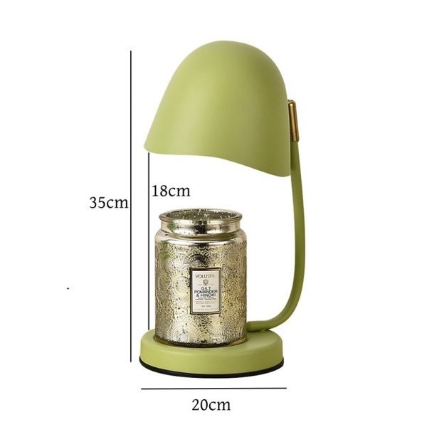 Best Modern Creative Green Orange Electric Metal Candle Warming Lamps with Timer and Dimmer