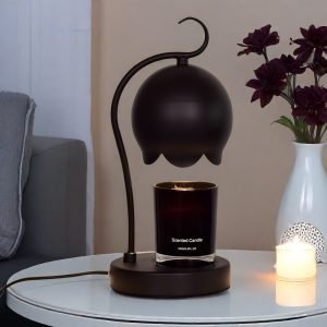 Best Modern Flower Timing Dimmable Electric Light Bulb Iron Candle Warmer Lamp