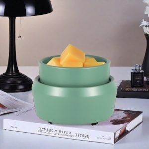 Best Modern Green Ceramic Electric Candle Wax Melter Warmer Plate for Home