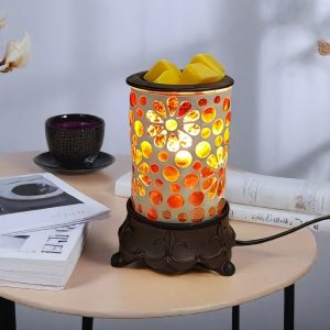 Best Mosaic Glass Ceramic Electric Fragrance Candle Wax Melting Warmer