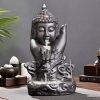 Best Purple Clay Buddha Hand with Dragon Incense Burner Backflow Holder