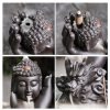 Best Purple Clay Buddha Hand with Dragon Incense Burner Backflow Holder