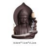 Best Purple Clay Zen Buddha Cascading Fountain Incense Backflow Burner