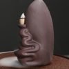 Best Purple Clay Zen Buddha Cascading Fountain Incense Backflow Burner