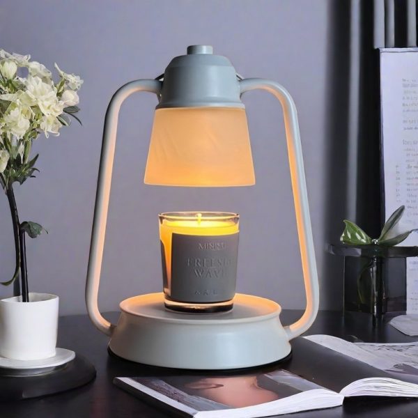 Best Vintage Black and White Metal Dimmable Hurricane Electric Candle Warmer Lanterns