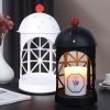 Best Vintage Castle Shape Metal Dimmable Electric Jar Candle Melting Warmer Lantern