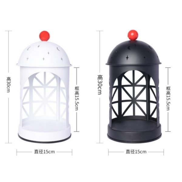 Best Vintage Castle Shape Metal Dimmable Electric Jar Candle Melting Warmer Lantern