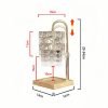 Best Vintage Iron Crystal Wood Dimmable Electric Candle Table Lamp Warmer for Jar Candles