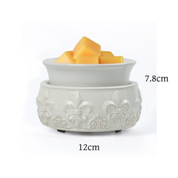 Best White Ceramic Electric Wax Candle Warmer Plate Fragrance Wax Burner Light