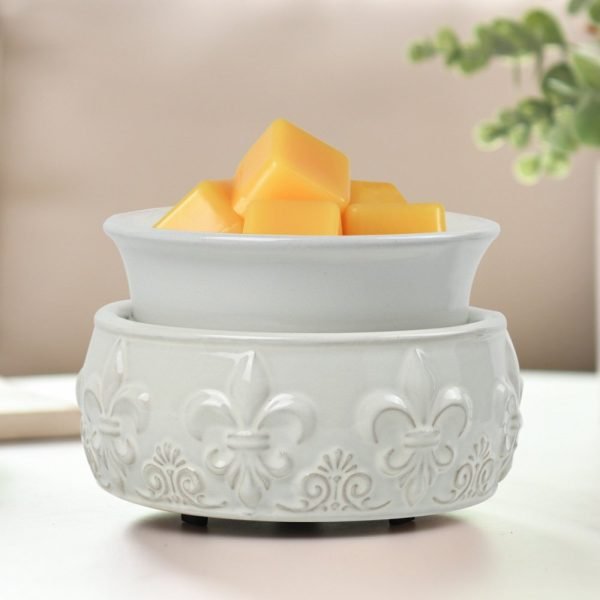 Best White Ceramic Electric Wax Candle Warmer Plate Fragrance Wax Burner Light