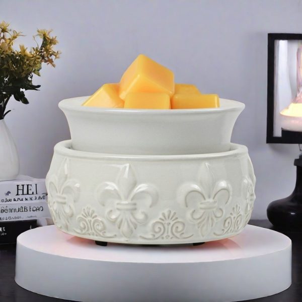 Best White Ceramic Electric Wax Candle Warmer Plate Fragrance Wax Burner Light