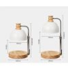 Best Wood Iron Adjustable and Dimmable Electric Candle Warming Table Lamp for Home Decor