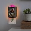 Black Iron Fox Electric Night Light Wall Plug In Candle Wax Warmer Oil Lamp
