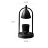 Black White and Bronze Metal Electric Dimmable Hurricane Electric Table Light Candle Warmer Lanterns