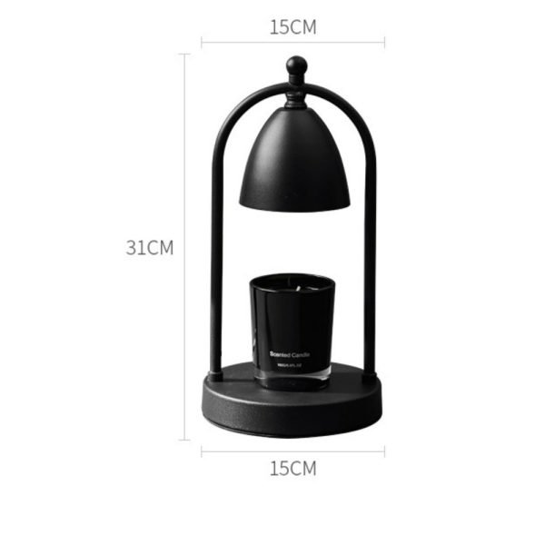 Black White and Bronze Metal Electric Dimmable Hurricane Electric Table Light Candle Warmer Lanterns