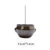 Black and Brown Chinese Ceramic Incense Burners Censer for Sticks