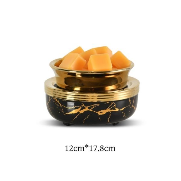 Black and Golden Ceramic Electric Warming Hot Plate Candle Wax Melter