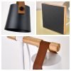 Black and White Adjustable Retro Electric Candle Warming Lamps With Timer and Wooden Base