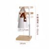 Black and White Adjustable Retro Electric Candle Warming Lamps With Timer and Wooden Base