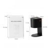 Black and White Alloy Plastic Electric Wall Candle Warmers Pluggable Fragrance Warmer Lamp