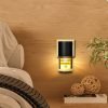 Black and White Alloy Plastic Electric Wall Candle Warmers Pluggable Fragrance Warmer Lamp