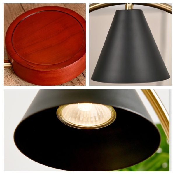 Black and White Metal Electric Candle Warming Lamps with Dimmer and Timer