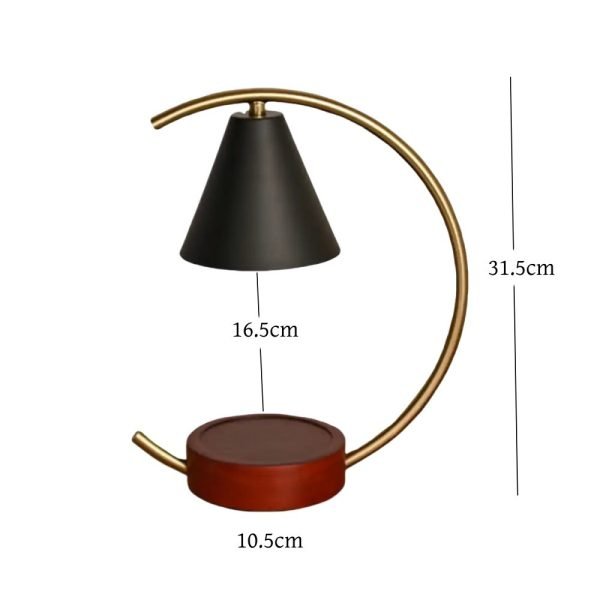 Black and White Metal Electric Candle Warming Lamps with Dimmer and Timer