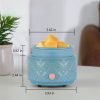 Blue Ceramic Electric Candle Wax Melt Warmer Hot Plate for Home