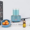 Blue Ceramic Electric Candle Wax Melt Warmer Hot Plate for Home