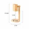 Creative Adjustable and Dimmable Electric Wooden Candle Warming Lamp With Timer for Decor