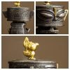 Creative Chinese Antique Sanxingdui Ceramic Coil Incense Burner Holder
