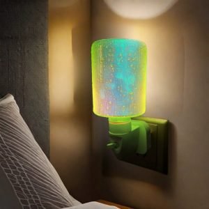 Creative Drop Shaped Electric Glass 3D LED Light Wall Plug In Wax Melter Candle Warmer Lamp