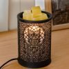 Creative Owl Iron Dimmable Electric Melting Wax Lamp Warmer with Timer