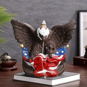Creative Tercel Theme Ceramic Waterfall Incense Holder Home Ornaments