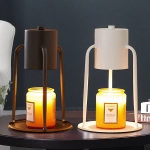 Creative Unique Timing Dimming Metal Electric Melting Wax Candle Warmer Lanterns