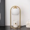 Creative Vintage Electric Dimmable Night Light Lantern Candle Melting Warmer with Timer