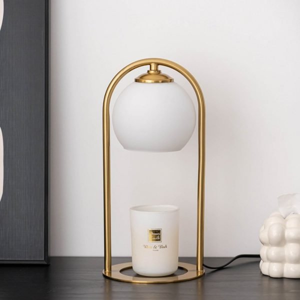 Creative Vintage Electric Dimmable Night Light Lantern Candle Melting Warmer with Timer