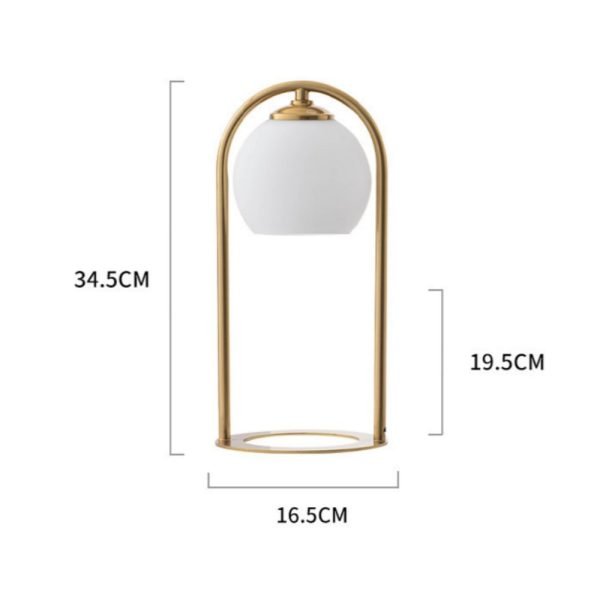 Creative Vintage Electric Dimmable Night Light Lantern Candle Melting Warmer with Timer